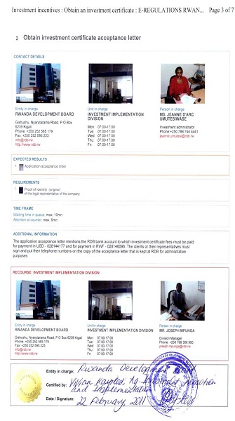 Business Procedures in Rwanda