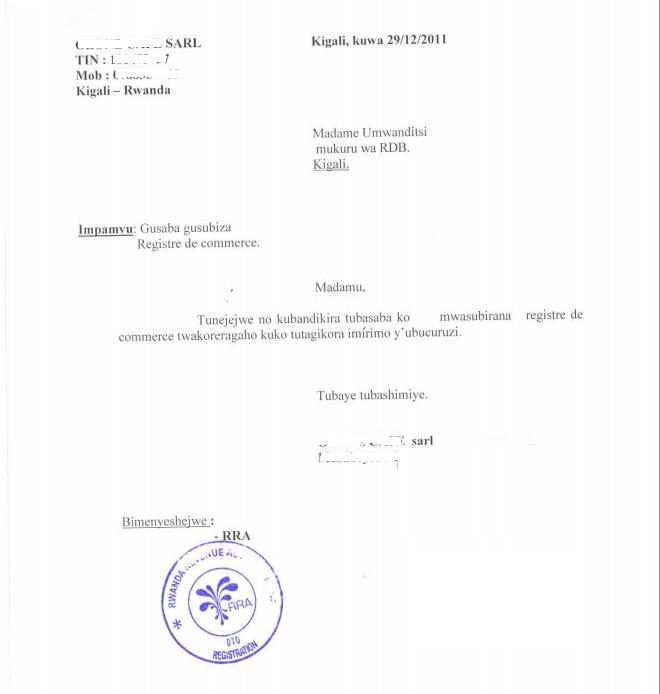 Business Procedures in Rwanda