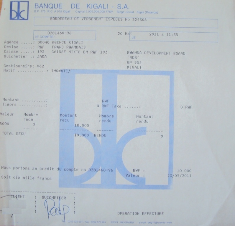 Business Procedures in Rwanda