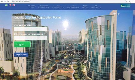 One Stop Centre Registration Portal