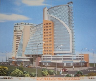 Perspective and site layout plans