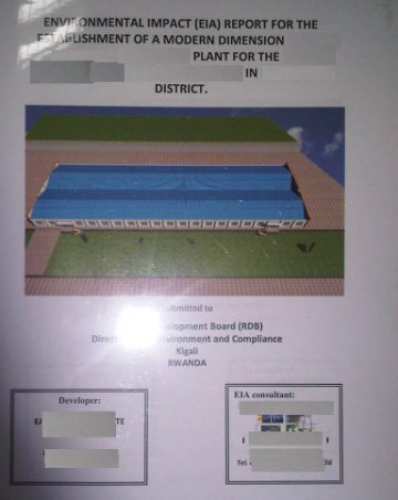 EIA study report