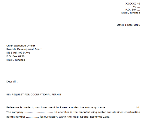 Application letter