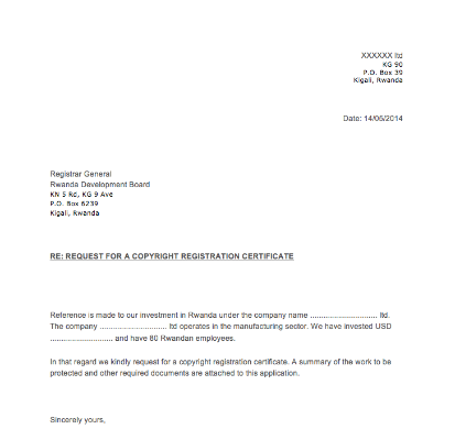 Application letter - CR