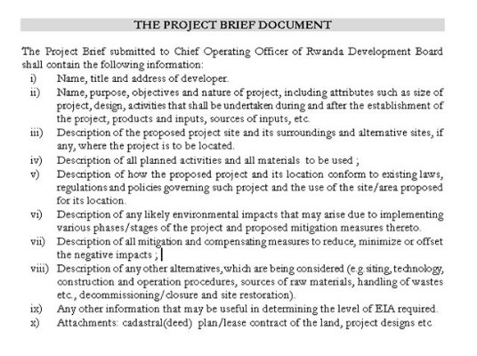 Project brief 